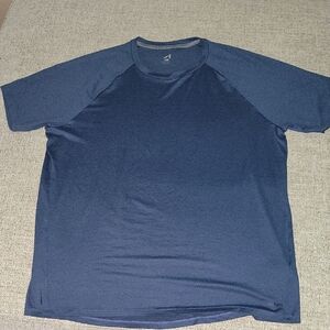 Logo Athletic Blue Short Sleeve Tee